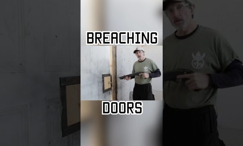 How to breach a door with a shotgun #shorts