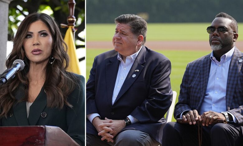 Noem, in Illinois, calls out Gov. Pritzker, Chicago’s mayor over their handling of criminal illegal immigrants Noem, in Illinois, calls out Gov. Pritzker, Chicago’s mayor over their handling of criminal illegal immigrants