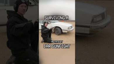 How to survive a car gunfight #cars #shorts #fight
