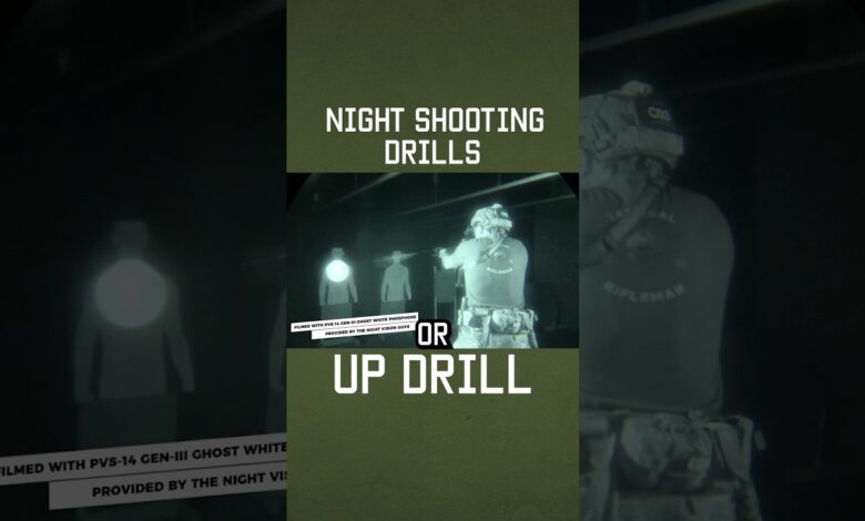 Night shooting drills: UP DRILL #shorts #training