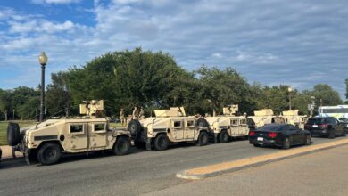National Guard troops spotted in Washington DC as Trump launches crackdown on street crime