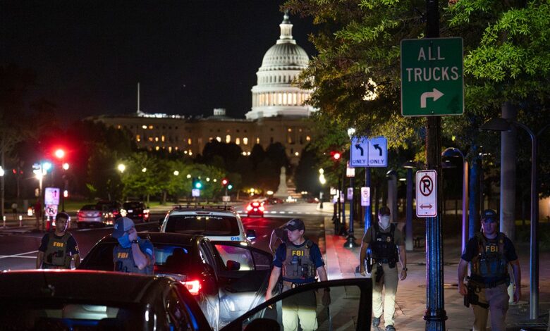 Protesters confront officers patrolling DC streets after Trump policing takeover