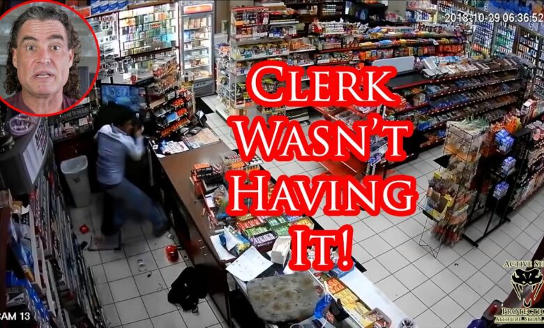 Clerk Beats Robber Like a Rented Mule