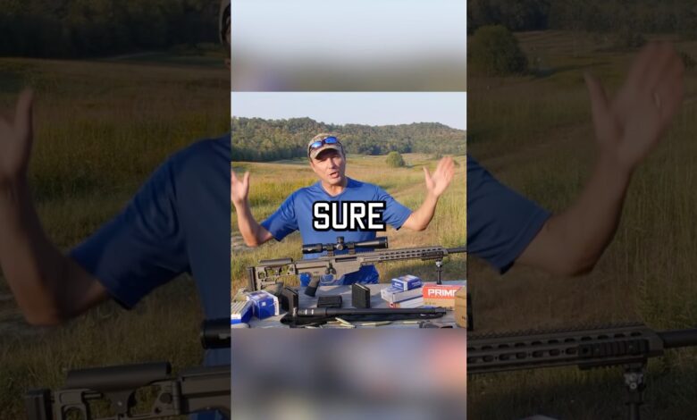Slow-mo cameras are badass when you got a sniper rifle #shorts #sniper #fun