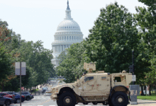 National Guard military vehicle collides with civilian car in DC’s Capitol Hill neighborhood