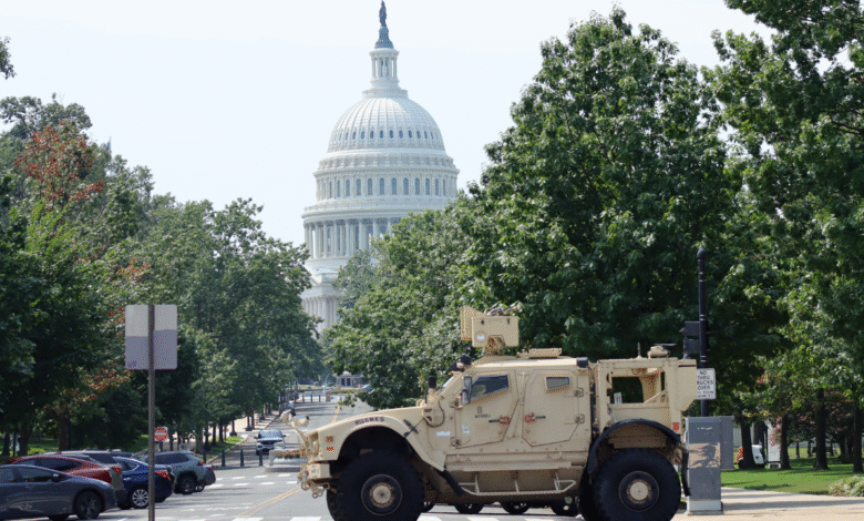 National Guard military vehicle collides with civilian car in DC’s Capitol Hill neighborhood