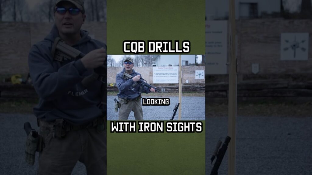 CQB drills with iron sights #shorts #selfdefense