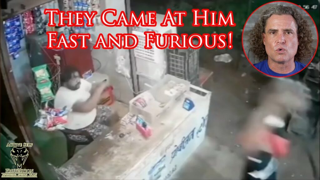 Shopkeeper Has to Think Fast Against 5 Armed Robbers