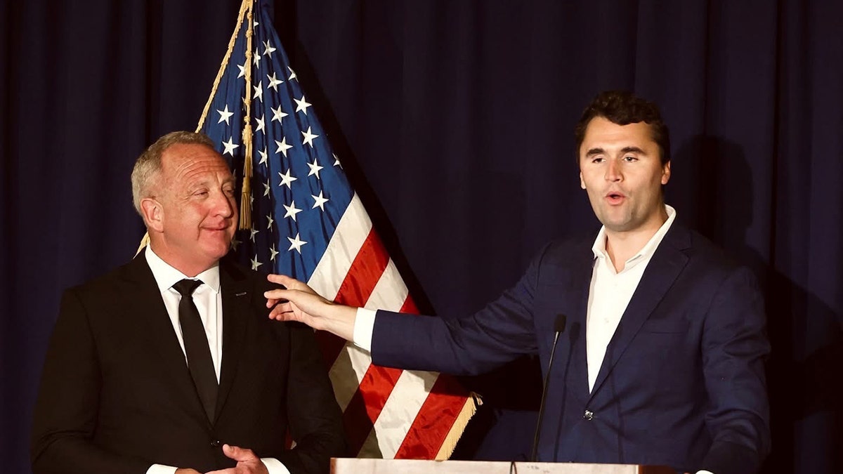 Charlie Kirk with Pastor Rob McCoy