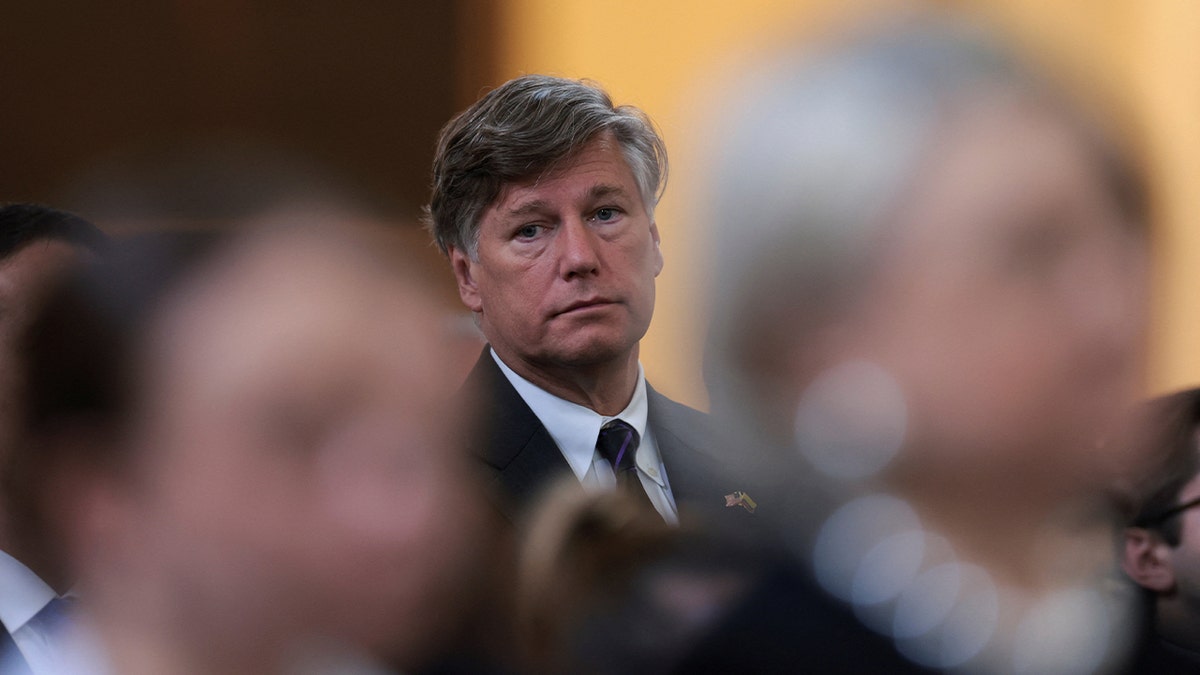 U.S. Deputy Secretary of State Christopher Landau attends the funeral of Colombian Senator Miguel Uribe Turbay