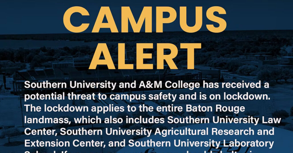 Potential Threat Prompts Lockdowns at Southern University, Other HBCUs Nationwide