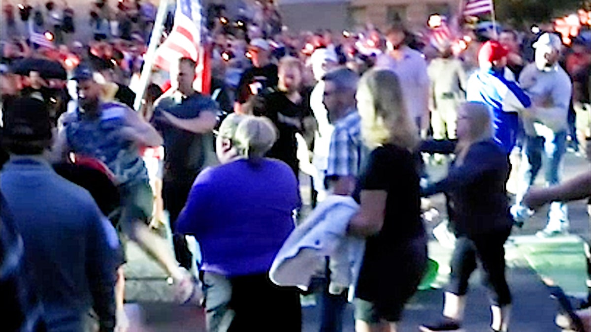 massive fight in front of boise, idaho, fight