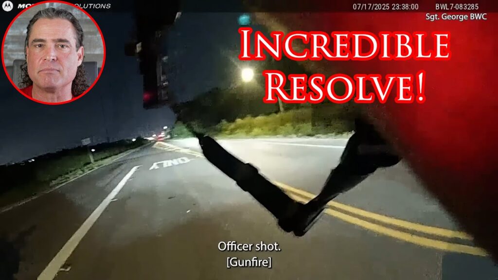 Houston Cop Shows Great Heart After Being Hit By Perp