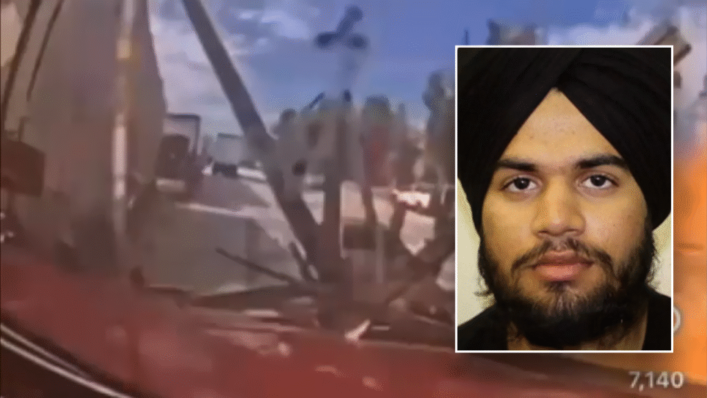 Dashcam video shows deadly freeway crash involving suspected illegal immigrant trucker Dashcam video shows deadly freeway crash involving suspected illegal immigrant trucker