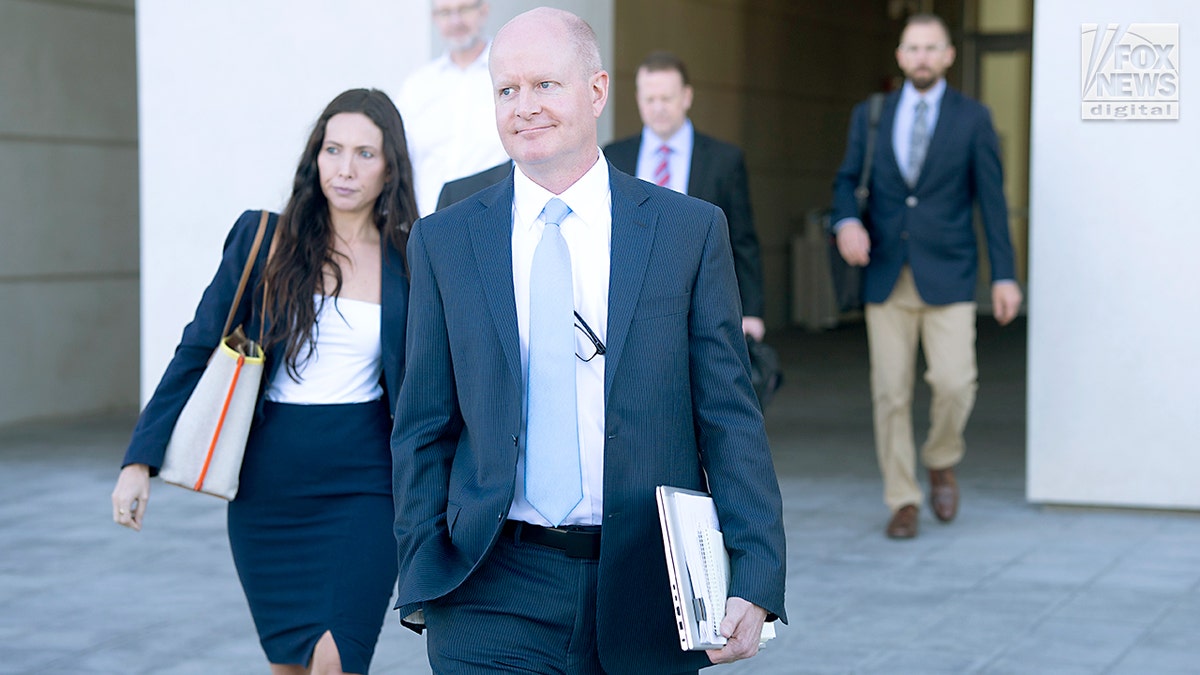 Suspected Charlie Kirk assassin Tyler Robinson's prosecuting lawyer exits court.