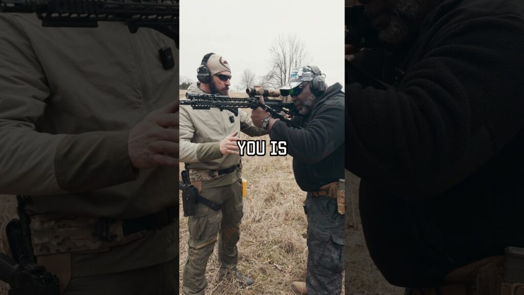 What's the CORRECT way to hold a rifle? #shorts #opinion #tips