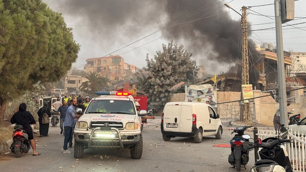 Israel says it is striking Hezbollah targets in Lebanon Israel says it is striking Hezbollah targets in Lebanon