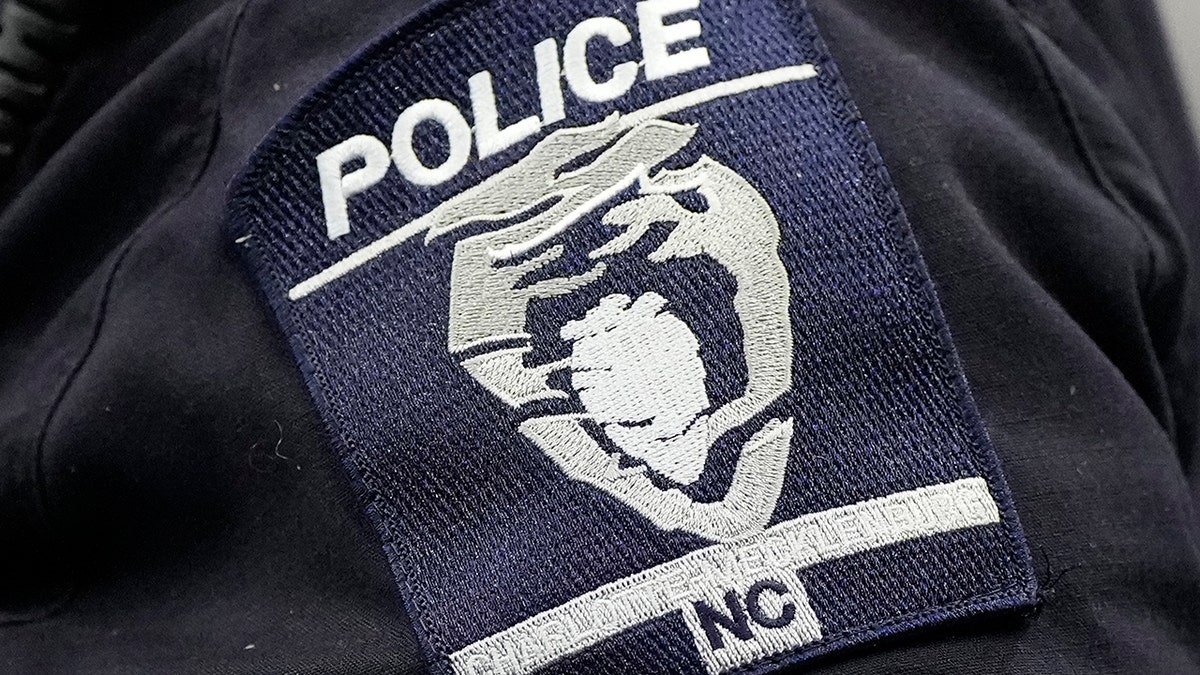A North Carolina police officer's uniform patch