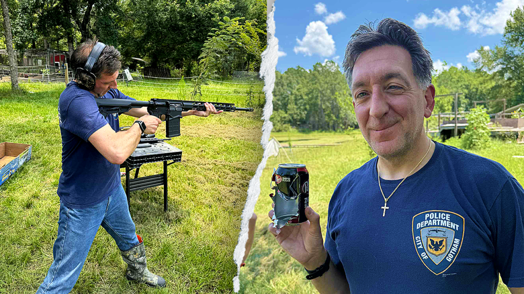British man says he was arrested after posting photos holding guns during July 4 trip to Florida