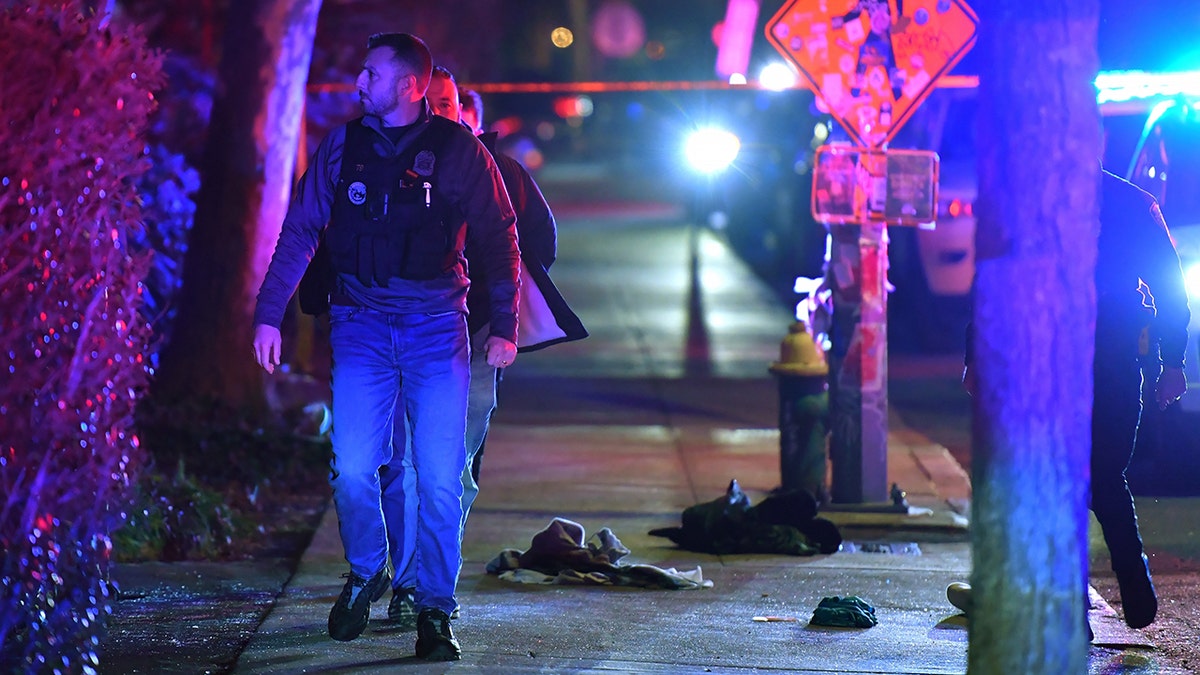 First responders at the Brown University shooting scene.
