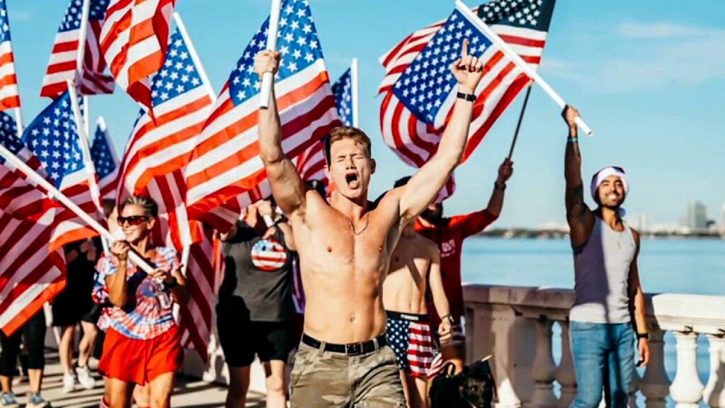 Florida runner spreads ‘pure joy’ carrying American flag to inspire unity and wellness