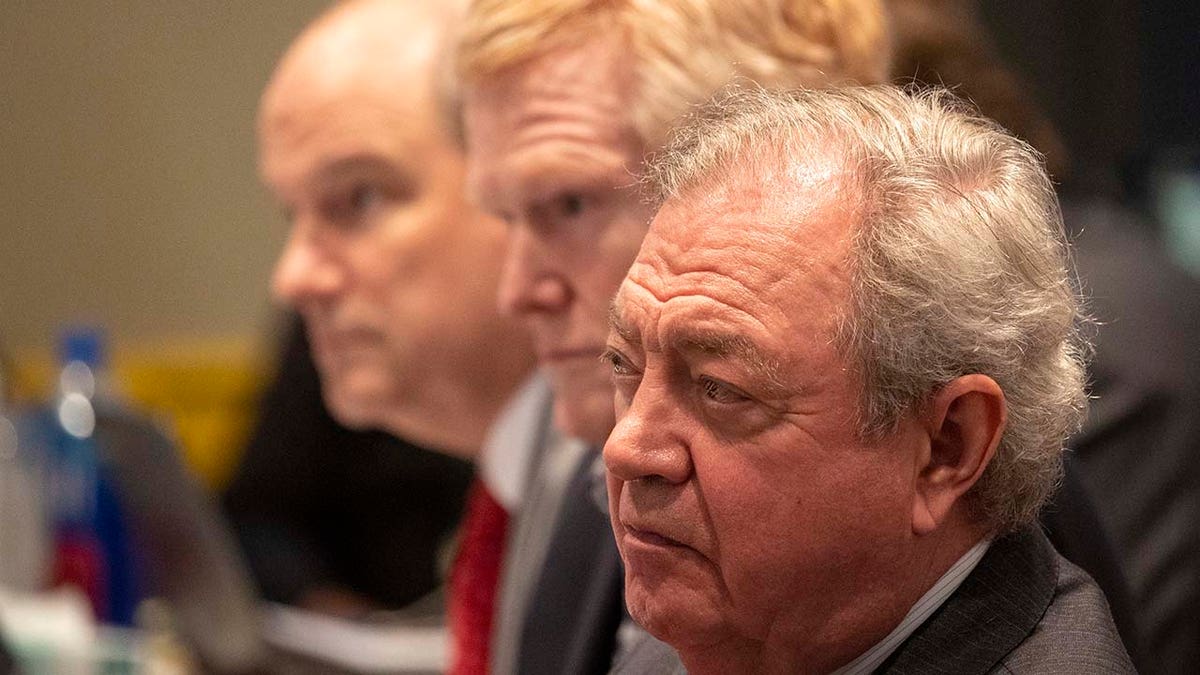 Dick Harpootlian listens to testimony during Alex Murdaugh's double murder trial.