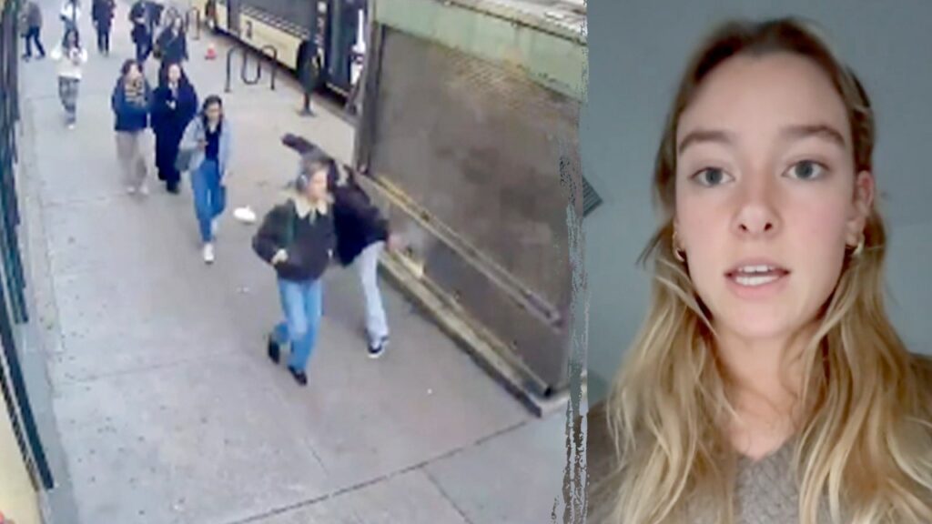 NYU student slapped from behind, thrown to ground in random attack caught on video NYU student slapped from behind, thrown to ground in random attack caught on video