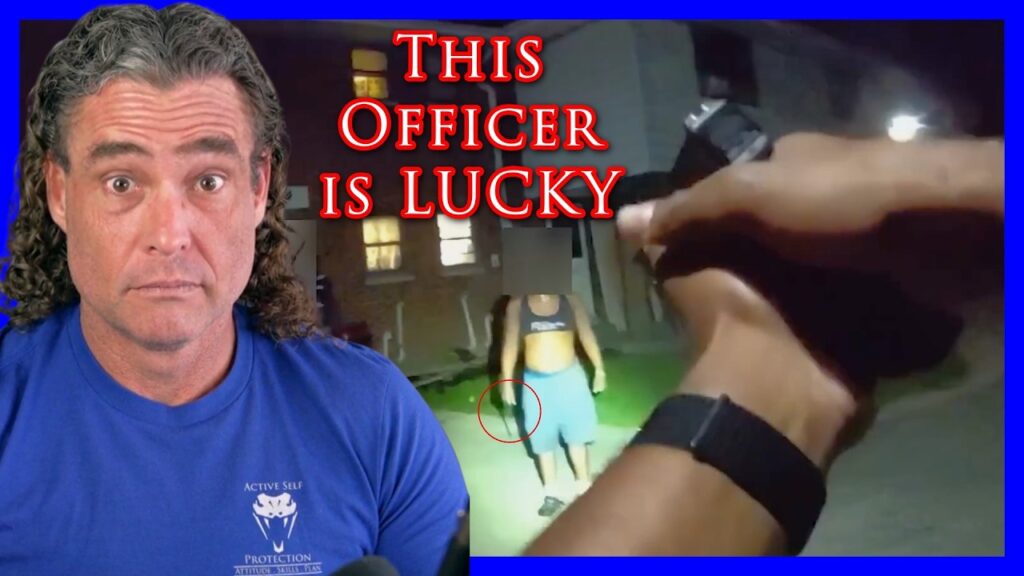 Officers Get Way Too Close To Knife-Wielding Suspect | Active Self Protection