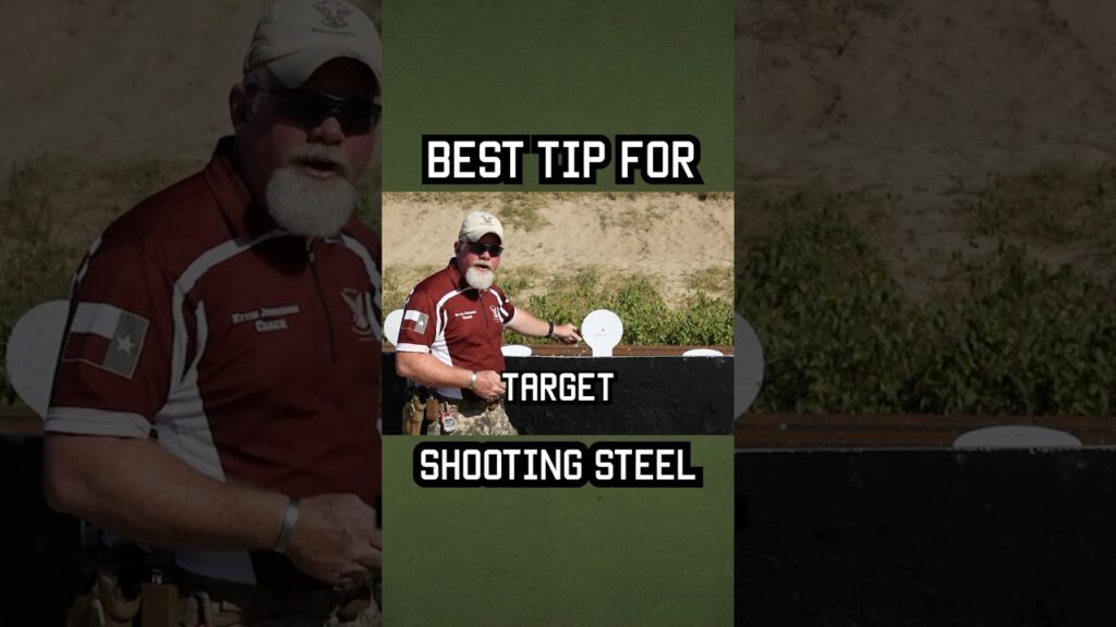 Here's the best tip for shooting steel targets #shorts #tips #training
