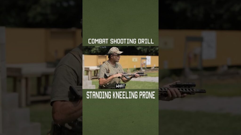 Combat Shooting Drill: Standing Kneeling Prone #shorts #specialforces #military #army