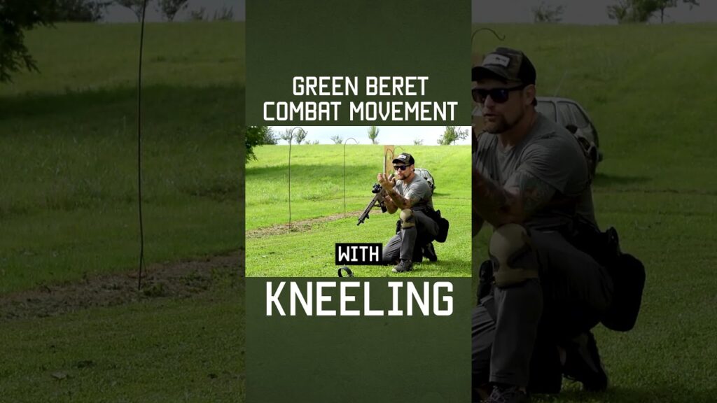 Green Beret Combat Movement: Kneeling #shorts #specialforces #military #army #tips
