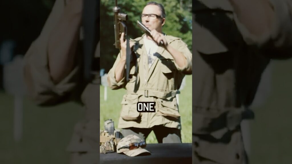 Best smg ever? M3 Grease Gun #shorts #ww2 #history #fun
