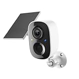 2K FHD Security Camera Wireless OutdoorCamera for Home Security, Instant Alert, AI Human Detection, Color Night Vision,2-Way Talk,SD/Cloud Storage,Solar/Battery Powered,Spotlight,Siren Alarm,2.4G WIFI