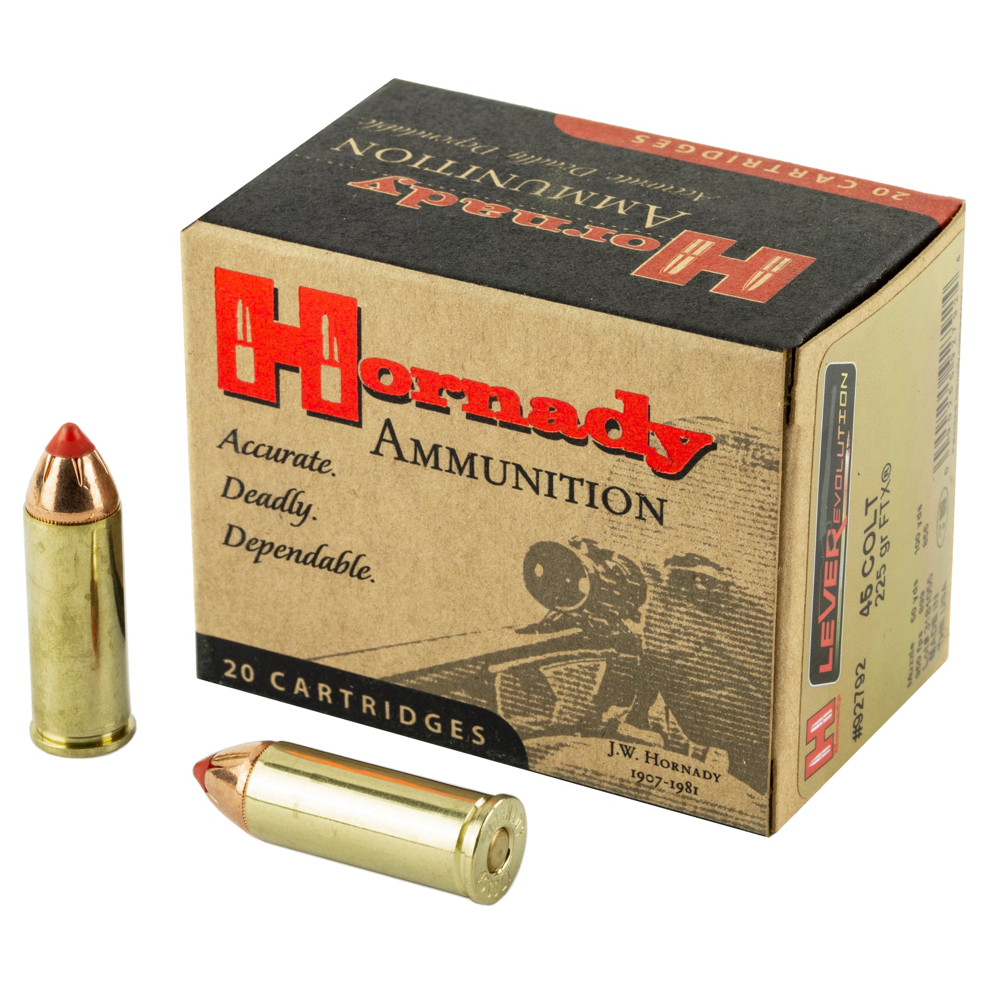 Hornady LEVERevolution .45 Long Colt Ammo 225gr FTX 20 Rounds
