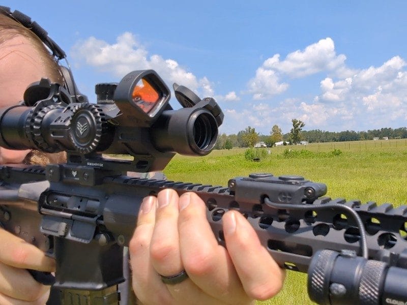 offset red dot