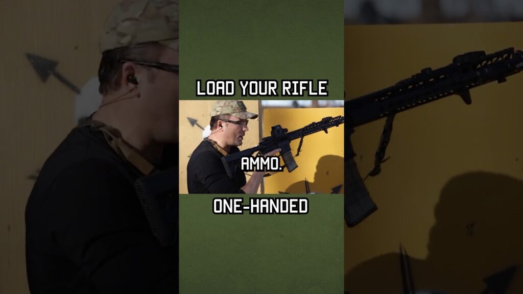 How To Load Your Rifle One-Handed #reload #shorts #military #youtubeshorts #army