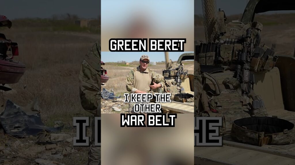 How Green Berets set up their war belt #shorts #greenberet #specialforces #military #army