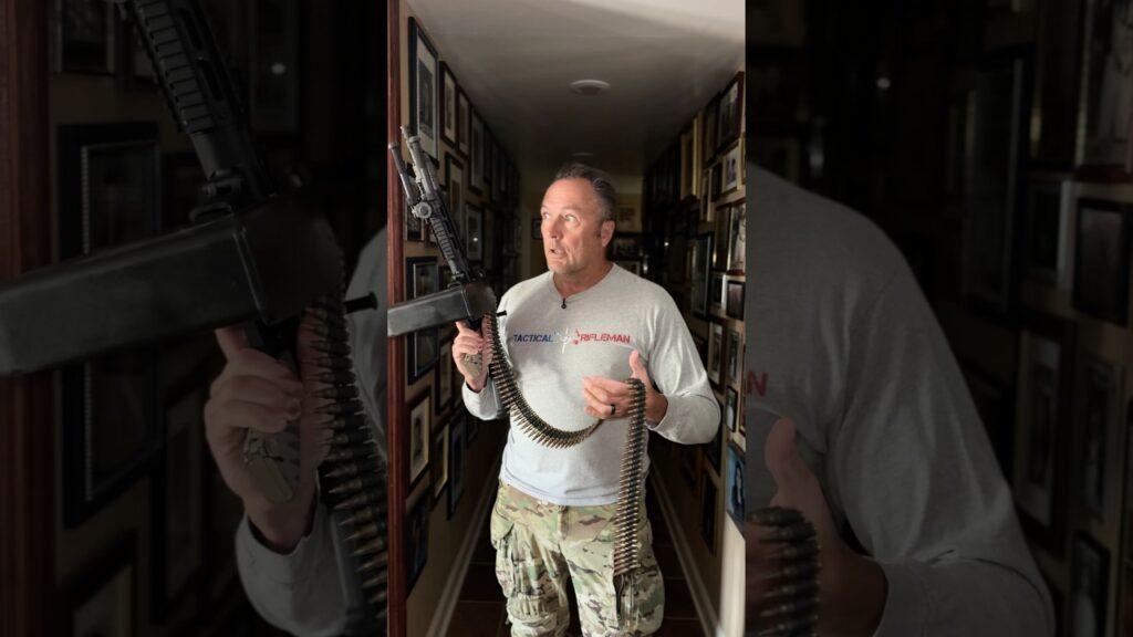 Home Defense with a belt-fed AR #shorts #military #louisville #kentucky #selfdefense