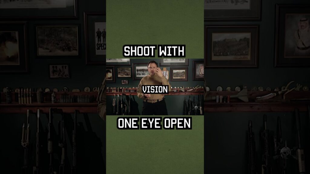 Why you should shoot with one eye open! #shorts #tips #military