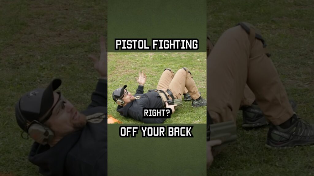 How to pistol fight off your back #tips #military #shorts