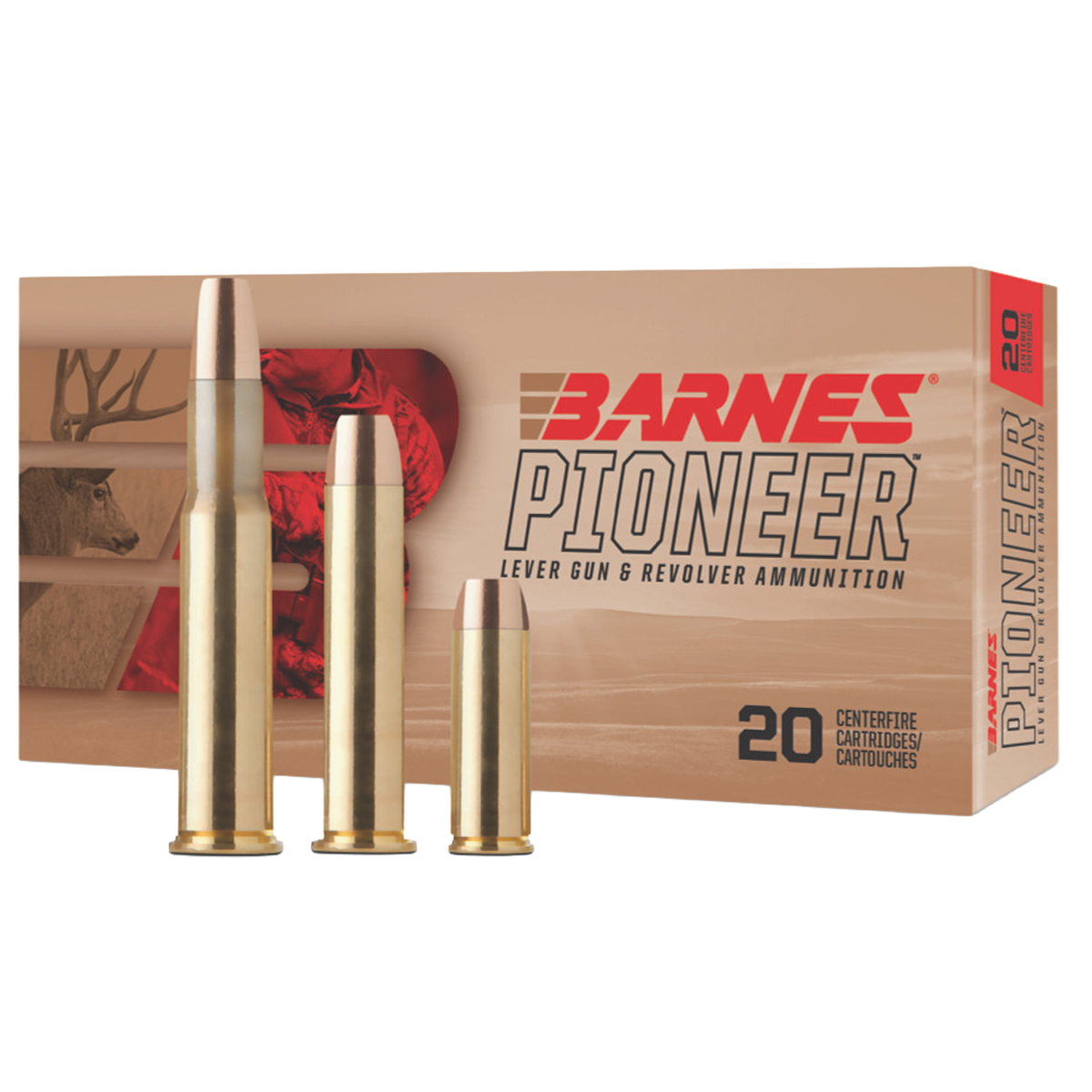 Barnes Pioneer .44 Magnum Ammo 300gr Original JHP 20 Rounds
