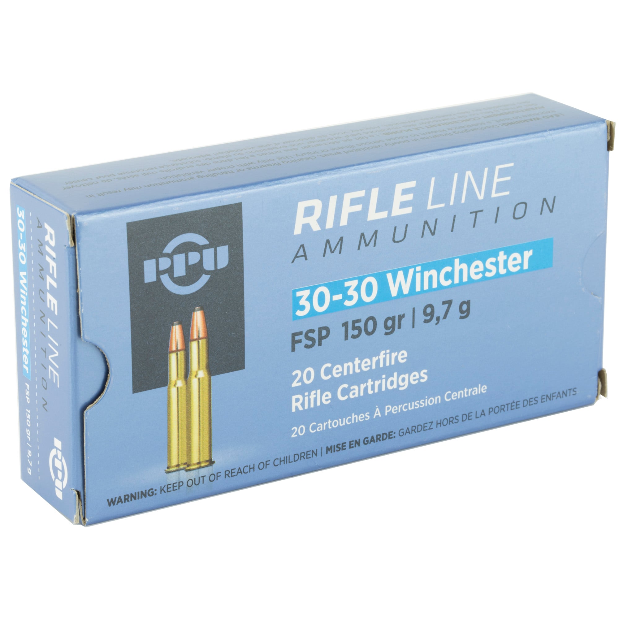 PPU Standard Rifle .30-30 Winchester Ammo 150gr FSP 20 Rounds