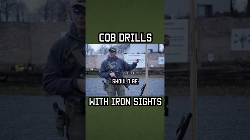 CQB Drills with Iron Sights #shorts #training #military