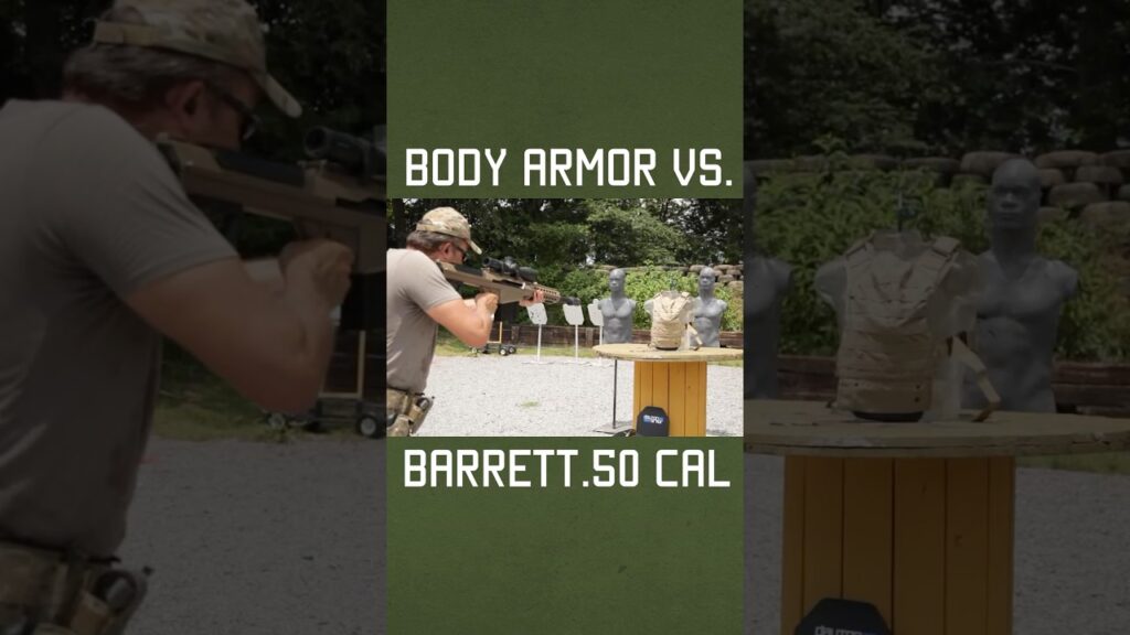 Body Armor vs. Barrett .50 Cal #shorts #military