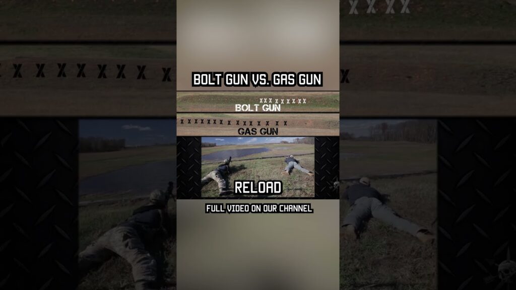 BOLT GUN vs. GAS GUn #shorts # #militaryeverything #test