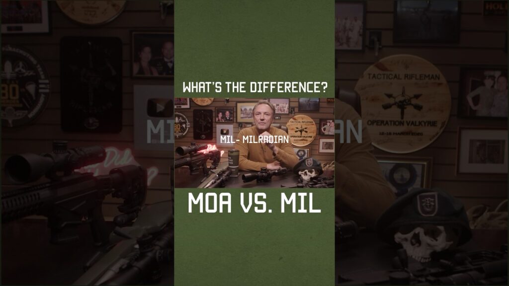 What's the difference between MOA and MIL? #sniper #optics #military #knowledge #specialforces