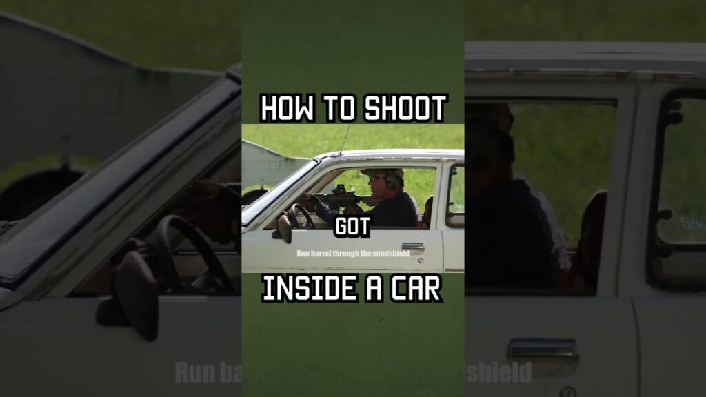 How To Shoot Safely Inside A Car #car #specialforces  #militaryeverything