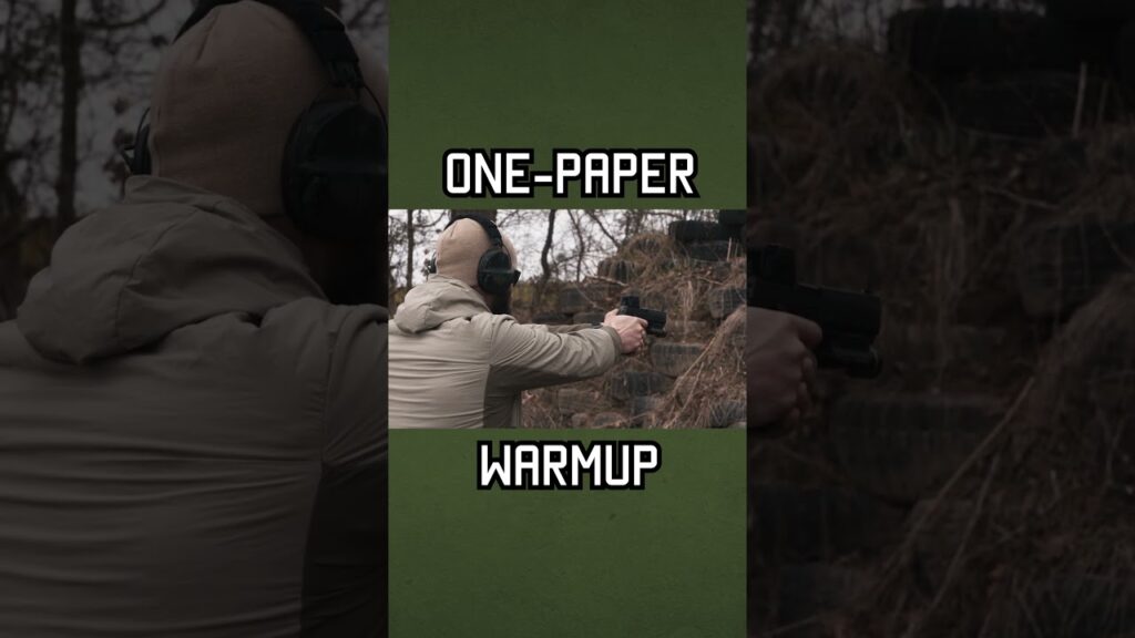 How To Do The ONE PAPER WARMUP #military  #army #training #shorts