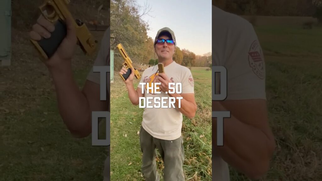 GOLD DESERT EAGLE ‼️#deserteagle #50cal #shorts #tacticalrifleman