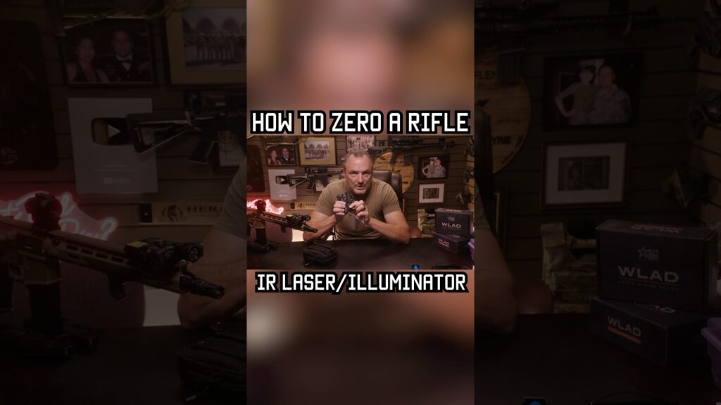 How to Zero a Rifle IR Laser/Illuminator #military #militaryeverything #longrange #reddotsight